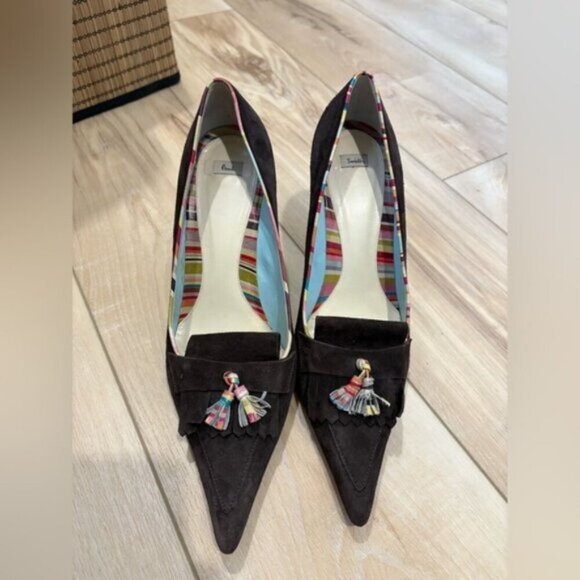 GORGEOUS PAUL SMITH HEELS WITH TASSEL- size 10.5 - Picture 1 of 10